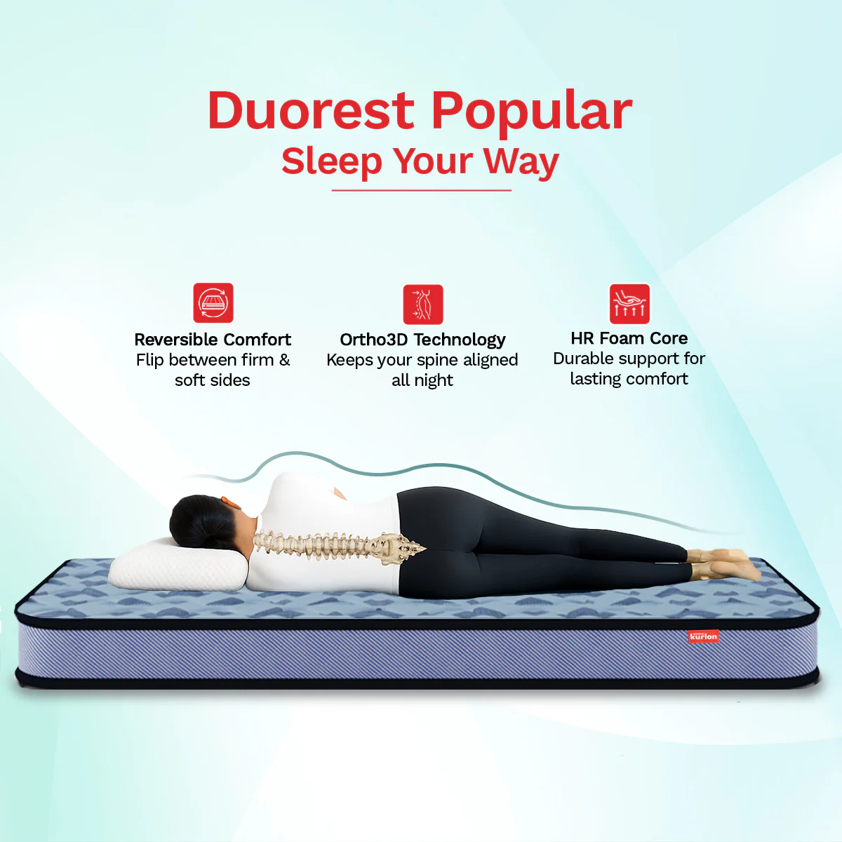 Reversible mattress
