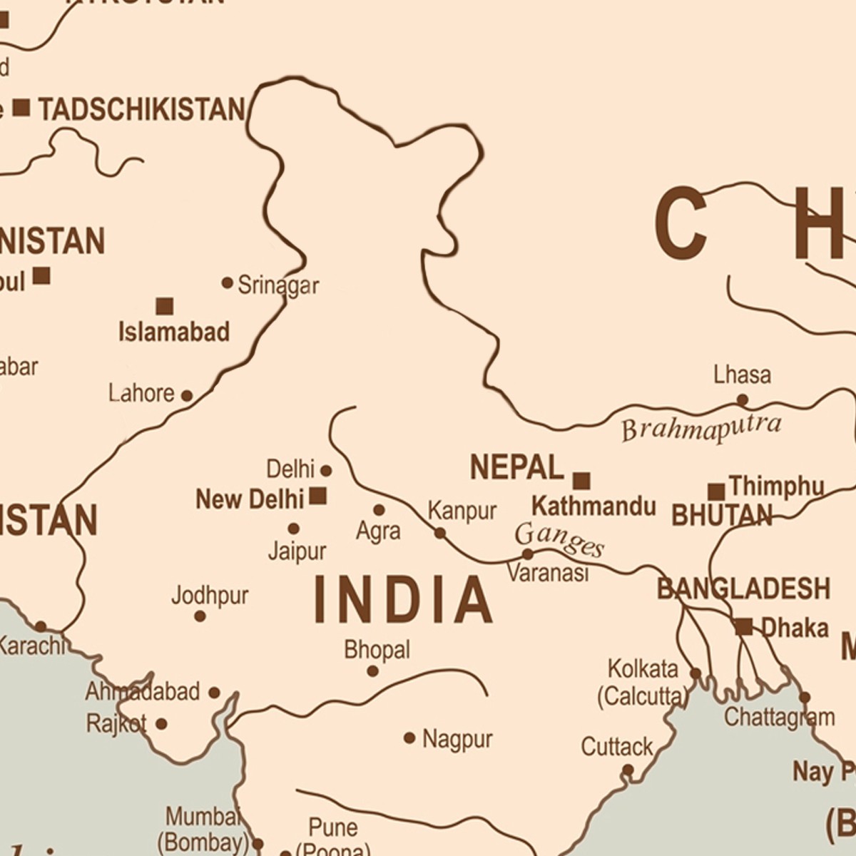 Rivee Vintage World Map Kids Wallpaper - Image 4