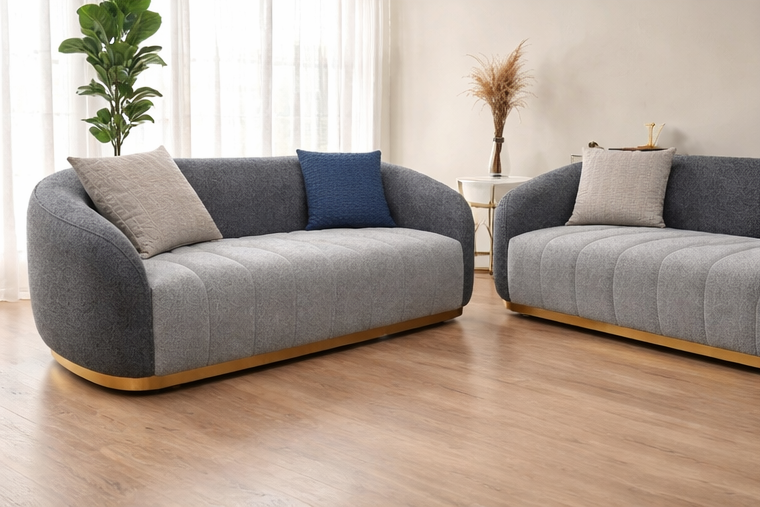 Premium dual-tone fabric upholstery